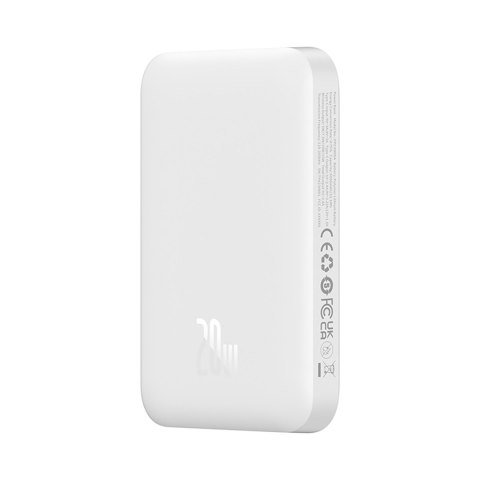 Powerbank 6000mAh Magnetic Mini Air 20W z kablem USB-C - biały BASEUS