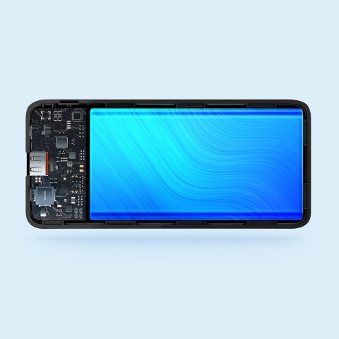 Powerbank Airpow 20W 10000mAh z kablem USB-A - USB-C 30cm - czarny BASEUS