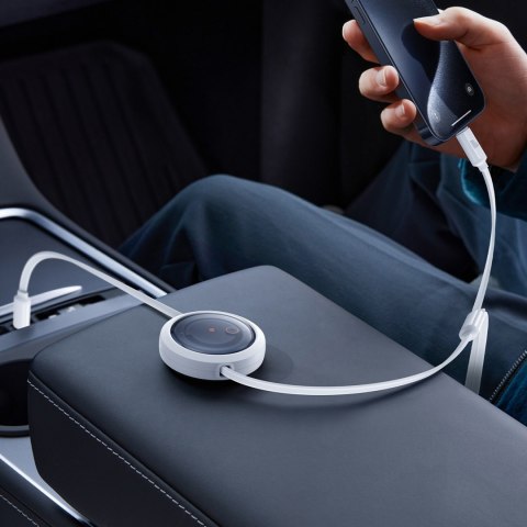 3w1 Kabel uniwersalny zwijany USB-C - Lightning / USB-C / micro USB 100W 1.1m - biały BASEUS