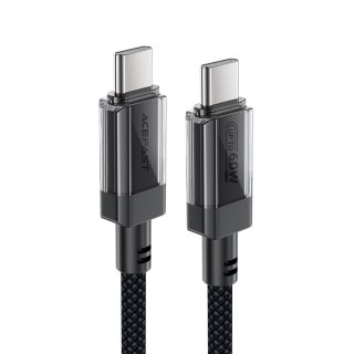 Kabel przewód USB-C z nylonowym oplotem PD 60W 480Mb/s - czarny ACEFAST