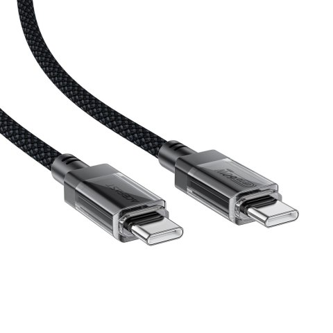 Kabel przewód USB-C z nylonowym oplotem PD 60W 480Mb/s - czarny ACEFAST