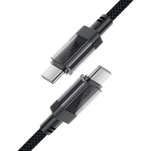 Kabel przewód USB-C z nylonowym oplotem PD 60W 480Mb/s - czarny ACEFAST