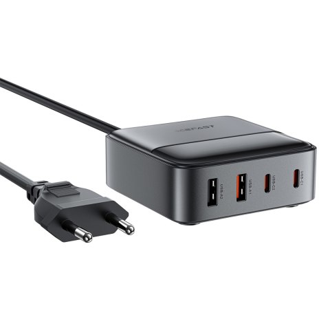 Ładowarka sieciowa stacja zasilania biurkowa Z6 GaN 2x USB-A 2x USB-C PD 65W - czarna ACEFAST