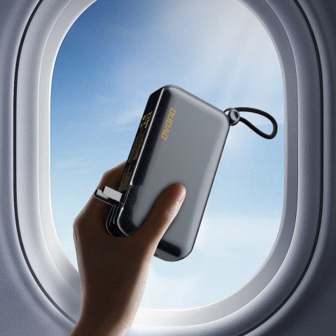 2w1 Ładowarka sieciowa UK US EU + powerbank 10000mAh USB-C USB-A - szara DUDAO