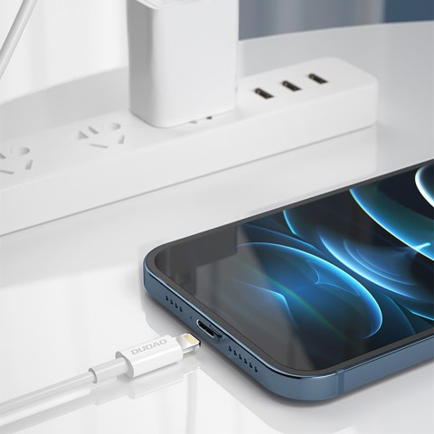Kabel przewód L6X USB-C - iPhone Lightning PD 20W 1m - biały DUDAO