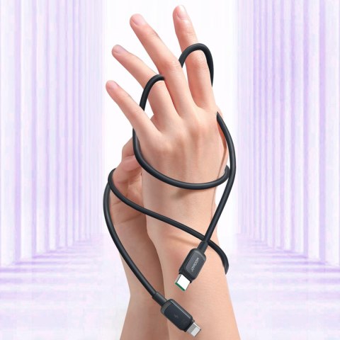 Kabel przewód Multi-Color Series A14 USB-C - iPhone Lightning 20W 1.2 m - czarny JOYROOM