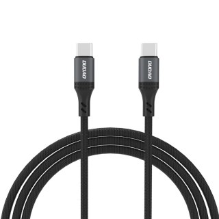 Kabel przewód z oplotem L3CC USB-C - USB-C 60W 2m - czarny DUDAO