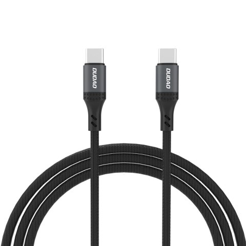 Kabel przewód z oplotem L3CC USB-C - USB-C 60W 2m - czarny DUDAO