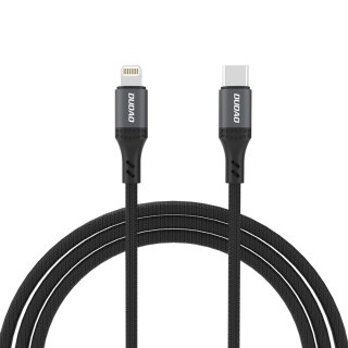 Kabel przewód z oplotem L3CL USB-C - Lightning 30W 2m - czarny DUDAO