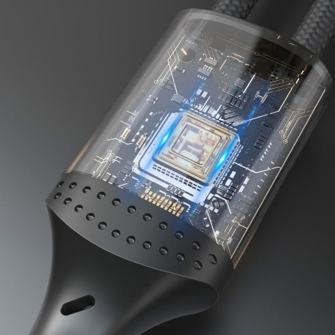 Kabel przewód z oplotem L3SM USB-A - MicroUSB 3A 1.2m - czarny DUDAO