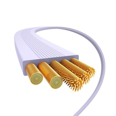 Kabel przewód zwijany Free2Pull USB-C - iPhone Lightning 20W 1m - fioletowy BASEUS