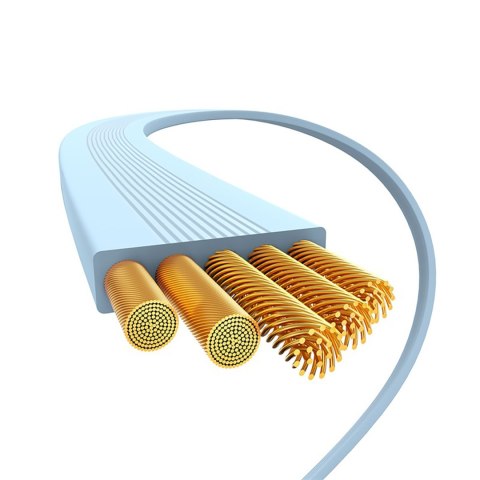 Kabel przewód zwijany Free2Pull USB-C - iPhone Lightning 20W 1m - niebieski BASEUS