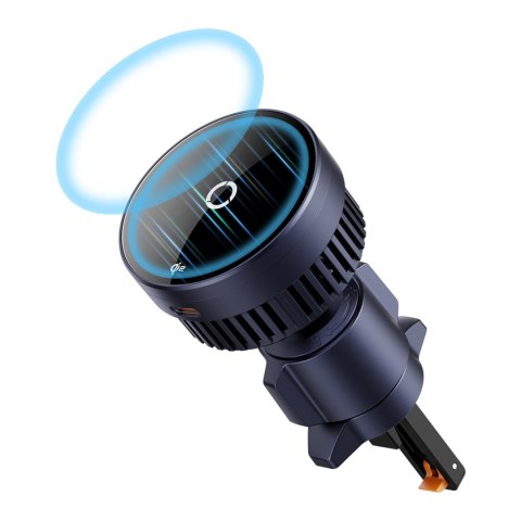 Uchwyt samochodowy MagPro na kratkę nawiewu z ładowarką indukcyjną Qi2.0 15W - czarny BASEUS