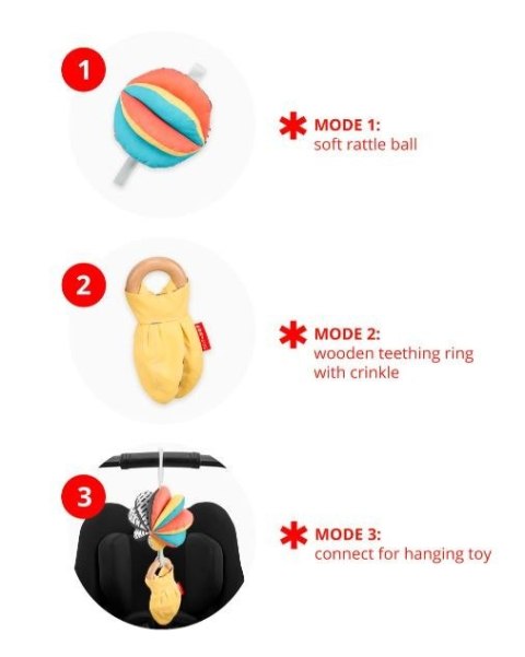 Zabawka do wózka 3w1 DISCOVEROSITY Skip Hop