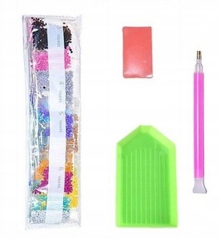 Diamentowa mozaika - Konie 40x80 cm Norimpex