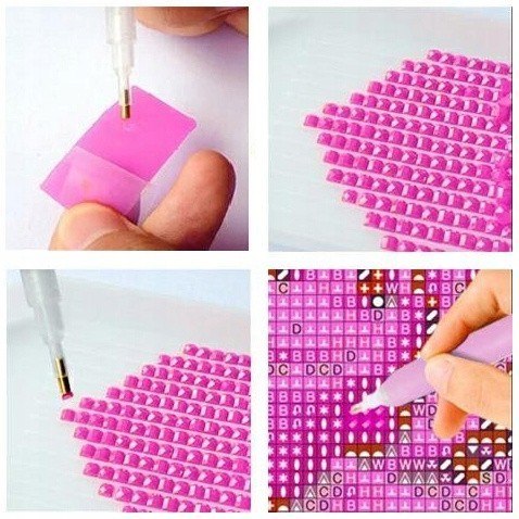 Diamentowa mozaika - Konie 40x80 cm Norimpex