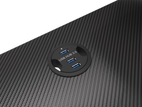 Biurko dla gracza gamingowe Genesis Holm 300 podświetlenie RGB Natec