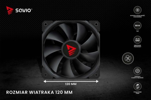 Chłodzenie procesora CPU Vortex X2 Savio