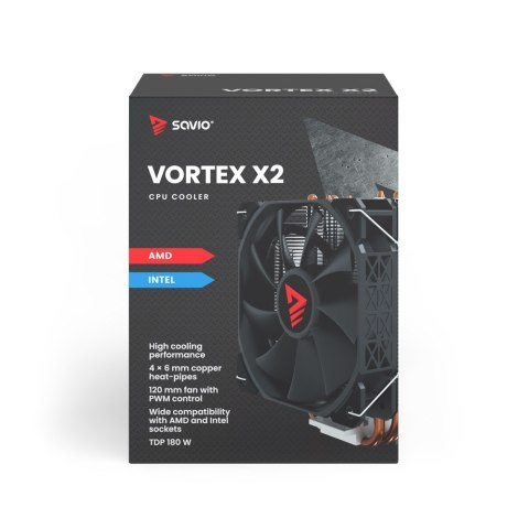 Chłodzenie procesora CPU Vortex X2 Savio