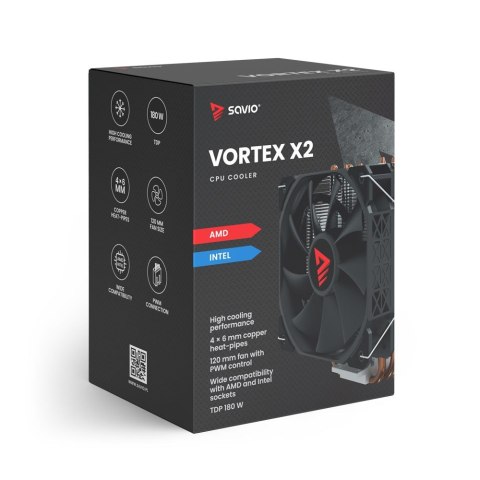 Chłodzenie procesora CPU Vortex X2 Savio