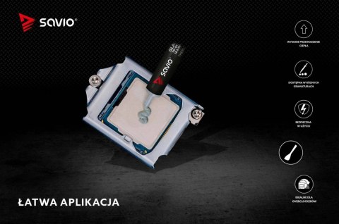 Pasta termoprzewodząca 14,5W/m-K 2g TG-04 Savio