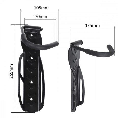 Rowerowy uchwyt ścienny pionowy stal max. obciążenie 30kg Maclean MC-432 Maclean