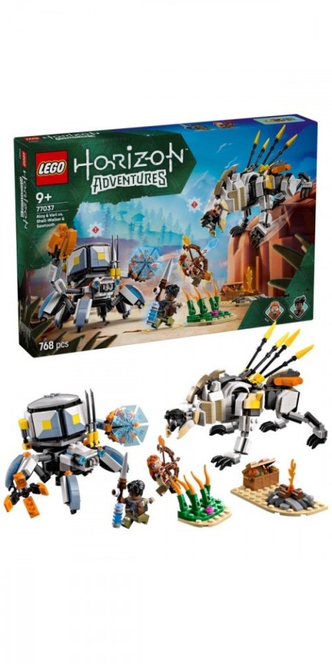Klocki Horizon 77037 Aloy i Varl kontra krabołaz i piłoząb LEGO