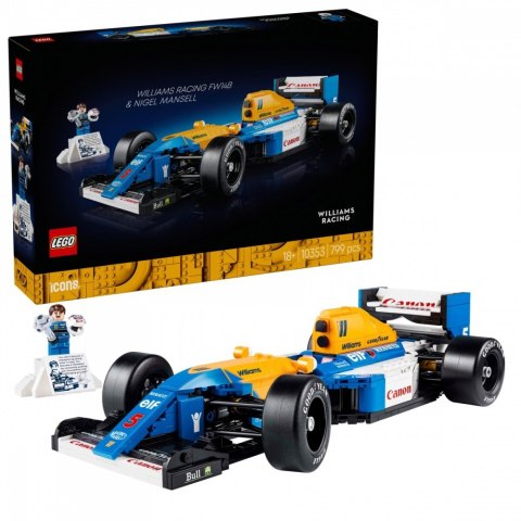 Klocki Icons 10353 Williams Racing FW14B i Nigel Mansell LEGO