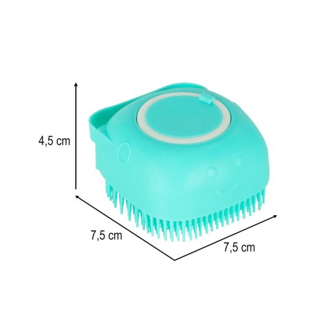 Szczotka silikonowa czyścik myjka do mycia psów kotów z dozownikiem miętowa Kik Sp. z o. o. Sp. k.