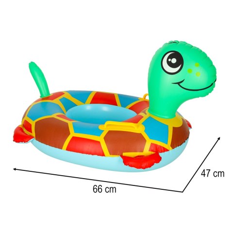Kółko do pływania dla niemowląt koło pontonik dla dzieci dmuchany z siedziskiem materac żółw 15kg Kik Sp. z o. o. Sp. k.