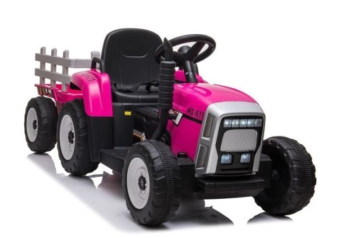 Traktor na Akumulator z Przyczepą XMX611 Różowy LEAN CARS
