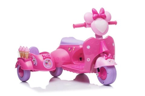 Skuter Lodziarnia Trójkołowy JT5258 Różowy LEAN CARS