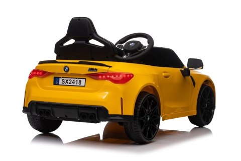 Auto Na Akumulator Bmw M4 Zółte LEAN CARS