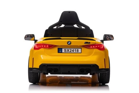 Auto Na Akumulator Bmw M4 Zółte LEAN CARS