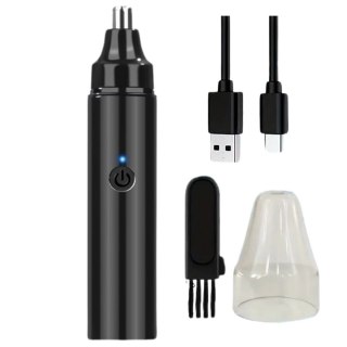 Trymer Maszynka Do Włosów W Nosie Wodoodporny Czarny LEAN