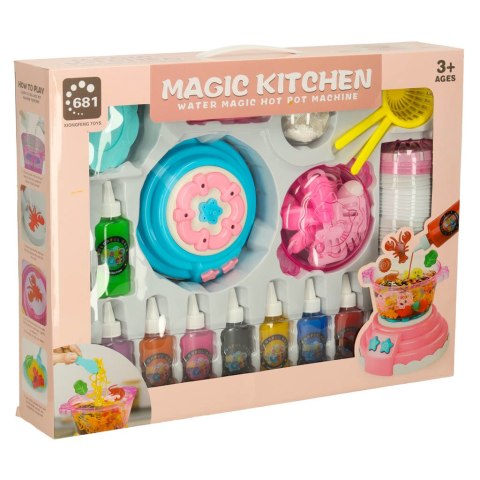 Klej żel kryształowy 3D crystal glue magiczna kuchnia szablony kreatywny zestaw 62 elementy niebieski Kik Sp. z o. o. Sp. k.