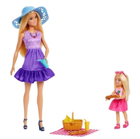 Lalka Barbie Rodzina i przyjaciele siostry na pikniku Mattel