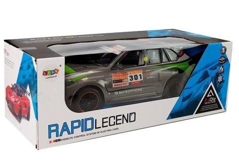 Auto Sportowe Zdalnie Sterowane RC 1:10 2.4G Szare LEAN Toys