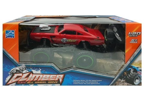 Auto Zdalnie Sterowane R/C 6.5 km/h Wysokie Koła Czerwone LEAN Toys