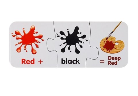 Puzzle Edukacyjne Kolory Po Angielsku 10 Połączeń LEAN TOYS