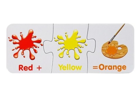 Puzzle Edukacyjne Kolory Po Angielsku 10 Połączeń LEAN TOYS