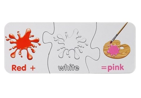 Puzzle Edukacyjne Kolory Po Angielsku 10 Połączeń LEAN TOYS