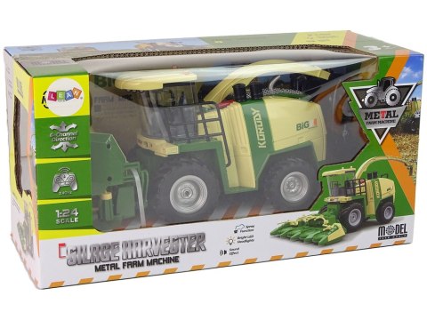 Kombajn Zdalnie Sterowany Dym Światła Dźwięk 2.4G 1:24 LEAN Toys