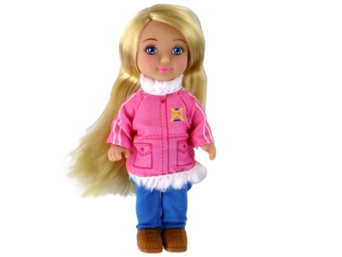 Lalka Dla Dzieci Anlily Łyżwy Pies Sporty Zimowe LEAN Toys