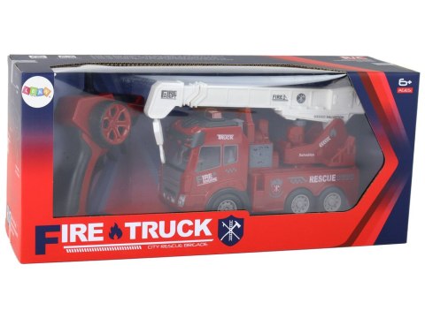 Straż Pożarna Z Dźwigiem Model Zdalnie Sterowany LEAN Toys