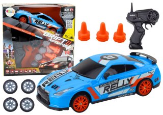 Autko Sportowe Zdalnie Sterowane R/C 1:24 Niebieski Wymienne Koła LEAN Toys