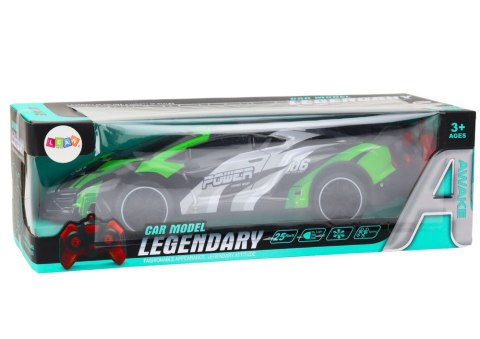 Auto Sportowe Zdalnie Sterowane RC 1:10 25km/h Światła Zielony LEAN Toys