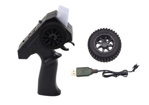 Auto Terenowe Zdalnie Sterowane RC 2.4G Napęd 4x4 Szary LEAN Toys