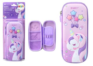 Piórnik Z Jednorożcem Rozkładany 3D Różowy 23x10x5 cm LEAN