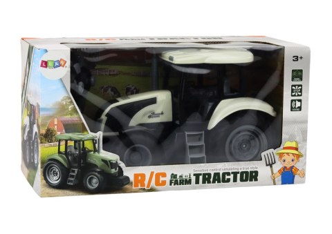 Traktor Zdalnie Sterowany RC 2.4G Dźwięki Biały LEAN Toys